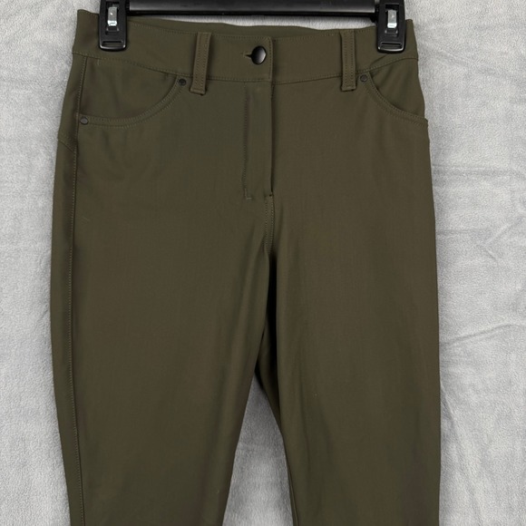 Lululemon City Sleek 5 Pocket Olive Green High Rise Slim Fit‎ Pants Women's - Picture 2 of 8
